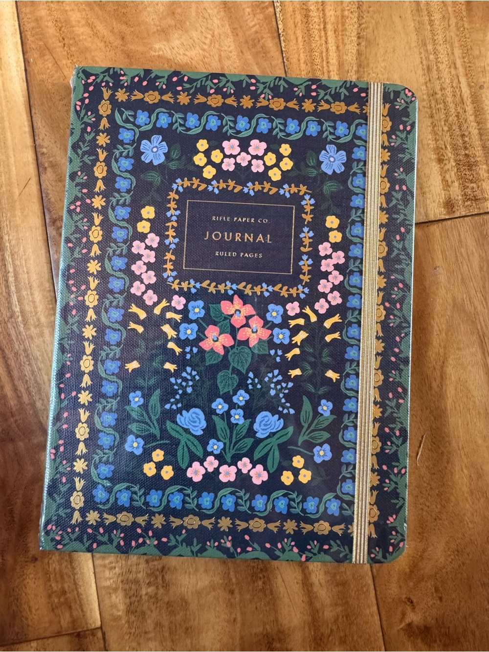 Rifle Paper Co. Floral Wildwood Hardcover Journal - Navy w Pen